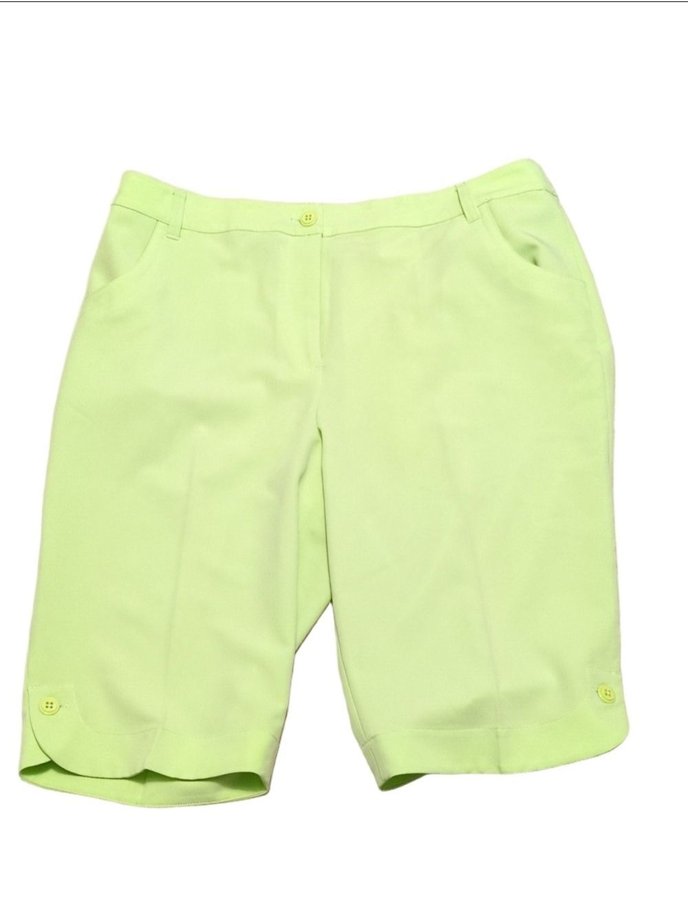 Ep Pro Lime Green Golf Bermuda Shorts Size 12